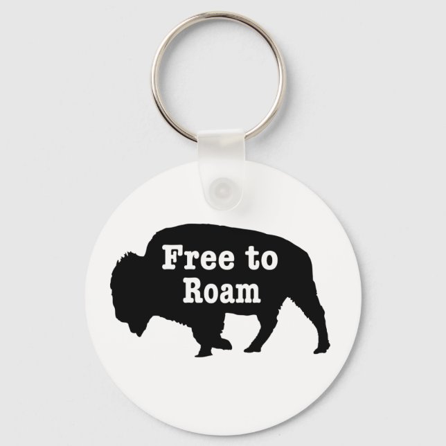 Bison Free to Roam Nyckelring (Framsida)