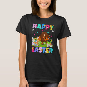 Bison Glad påsk Bunny Bison Påsk Söndag T Shirt