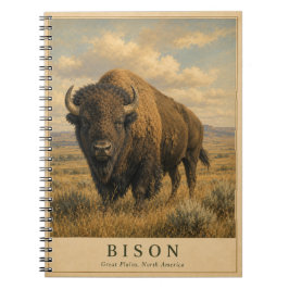 Bison Great Plains VINTAGE Anteckningsbok