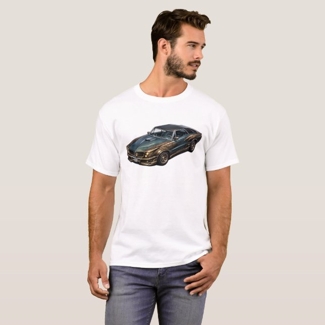 Bison Grey Muscle Coupe — BV-GBG T Shirt (Hel framsida)