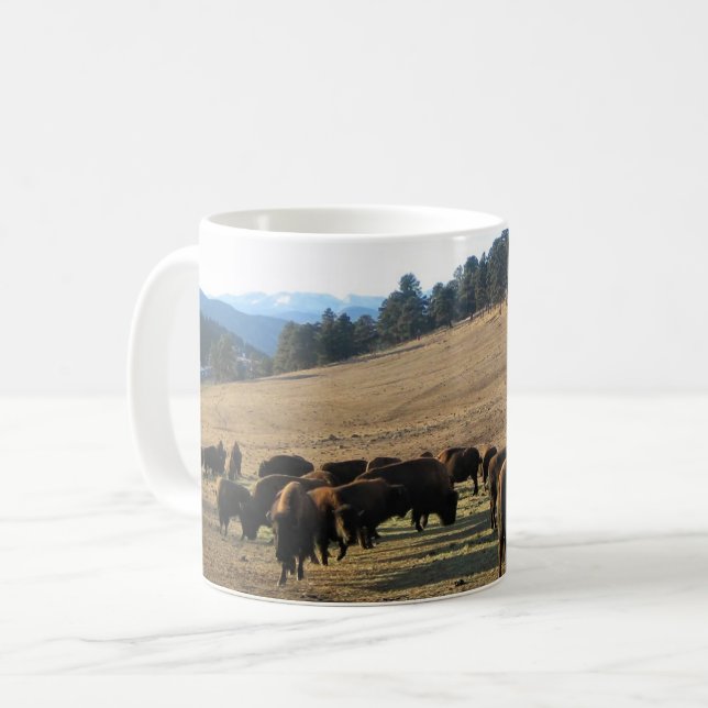 Bison i Colorado Kaffemugg (Framsida vänster)