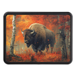 Bison i Skogen-teckningen hösten Dragkroksskydd