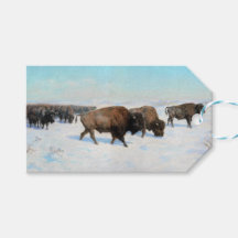 Bison i Snö (av Rosa Bonheur)