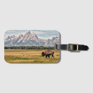 Bison i Tetonsen Bagagebricka