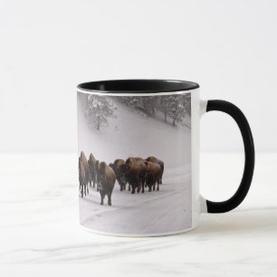 Bison i vinter mugg