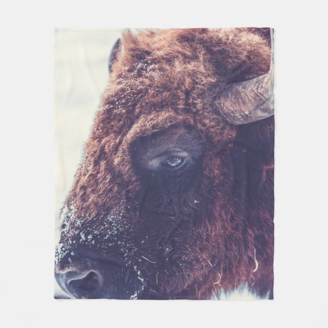 BISON I VINTERN FLEECEFILT (Framsidan)