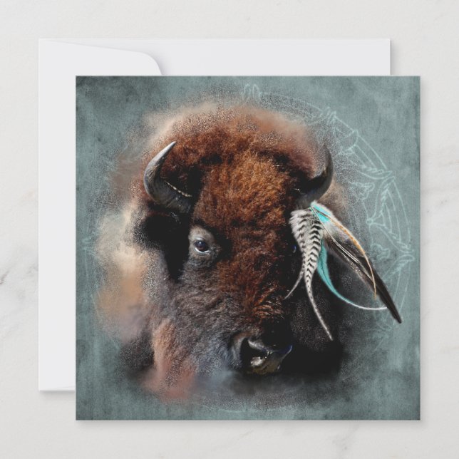 Bison - Inavikt, Inbjudan-kort Inbjudningar (Framsida)