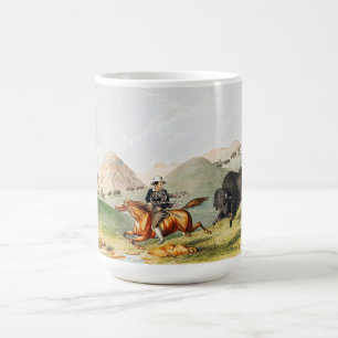 Bison-jaktscen 1845 kaffemugg