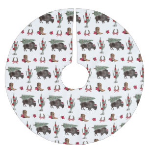 Bison Julgran Ranch Vilda western jul Julgransmatta Borstad Polyester