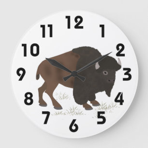 Bison-klocka Stor Klocka