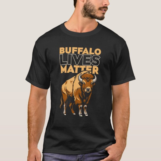 Bison Life  Animal Wildlife American Bison T Shirt (Framsida)