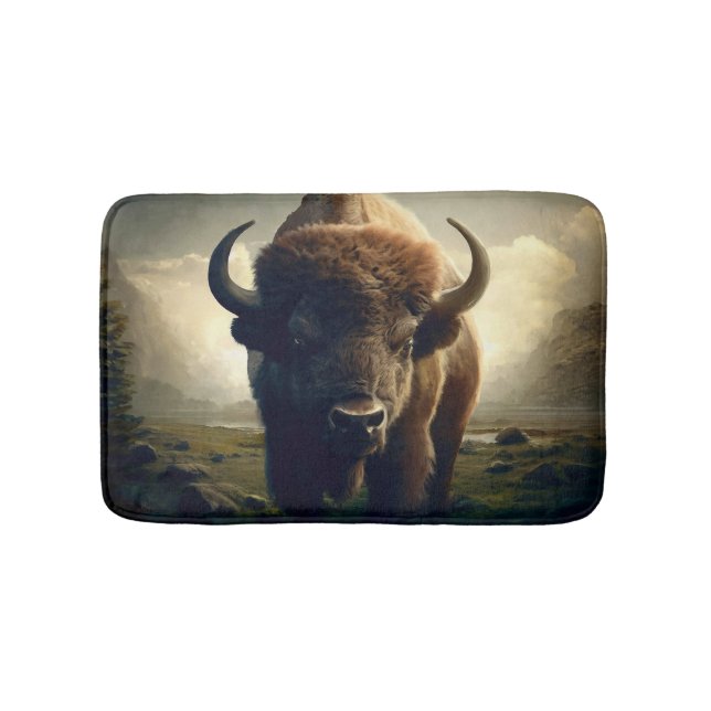 Bison-målning Badrumsmatta (Framsidan)