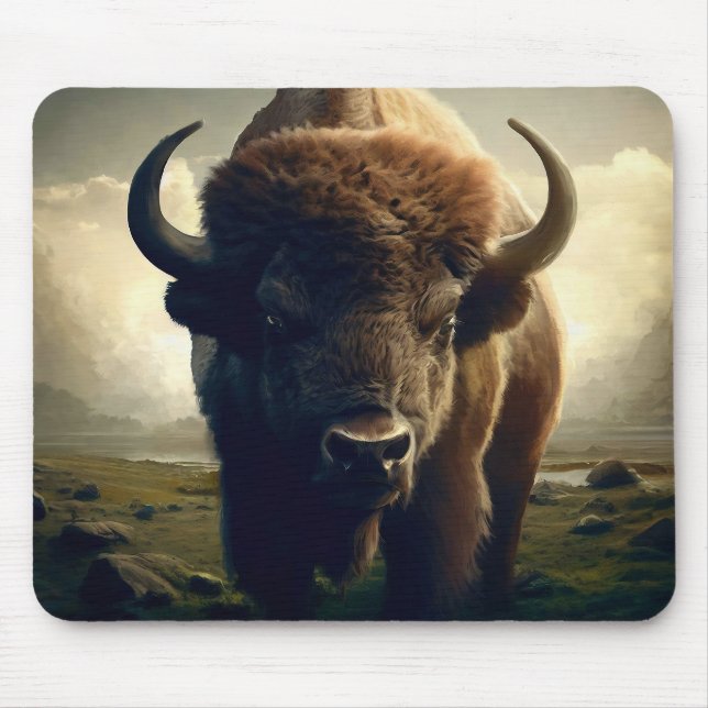 Bison-målning Musmatta (Framsidan)