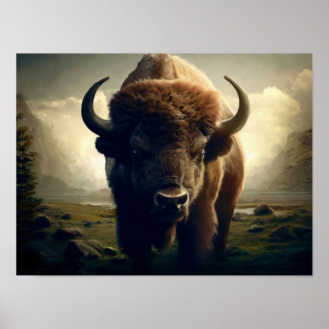 Bison-målning Poster (Framsidan)