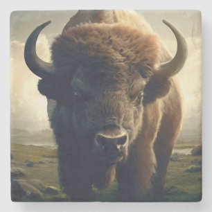 Bison-målning Stenunderlägg