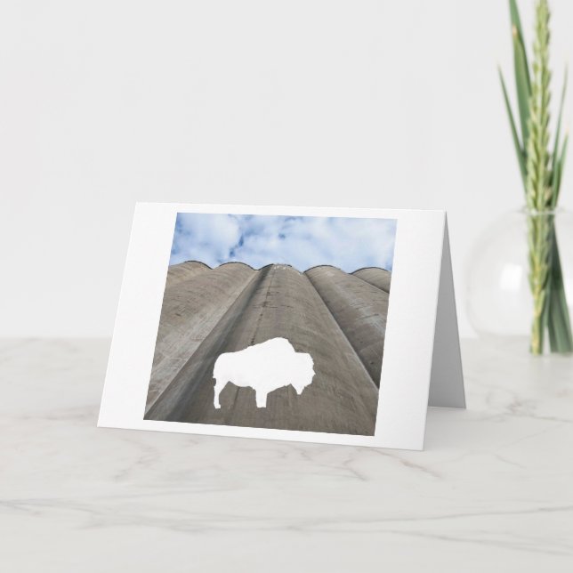 Bison och Silo Kort (Framsida)
