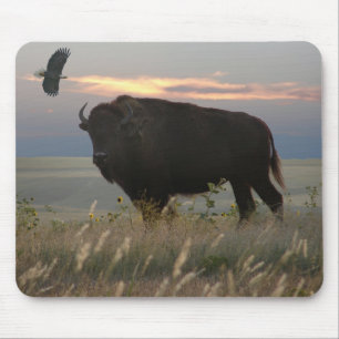 Bison/örn Mousepad Musmatta