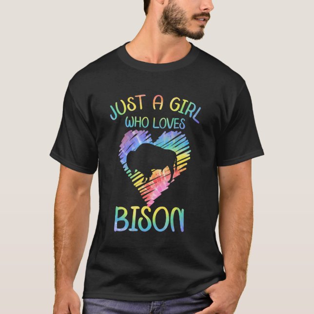 Bison Outfit Animal Apparel Retro Bison Accessorie T Shirt (Framsida)