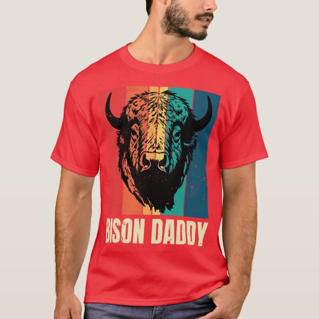 Bison pappa t shirt (Framsida)