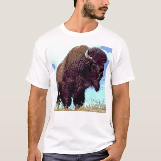 Bison Pop Art T-shirt (Framsida)
