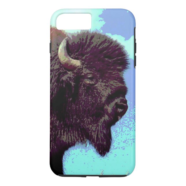 Bison Pop Art Tuff iPhone 7 Plus Fodral Case-Mate iPhone Skal (Baksida)