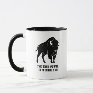 Bison print kopp