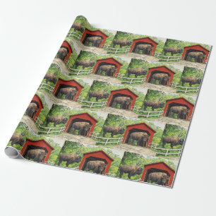 Bison Red Covered Bridge Presentpapper