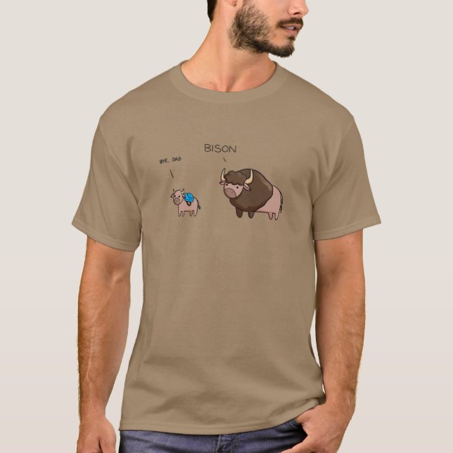 Bison retro t shirt (Framsida)