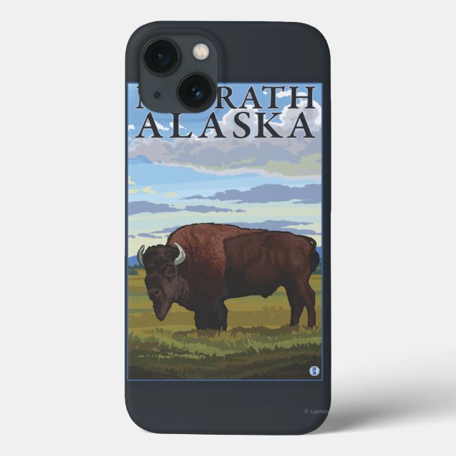 Bison Scene - McGrath, Alaska (Baksida)