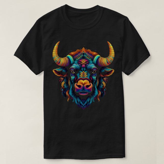 Bison Smiling T Shirt (Design framsida)