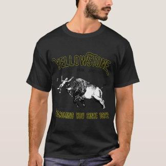 Bison Toss Yellowstone National Park Funny T Shirt