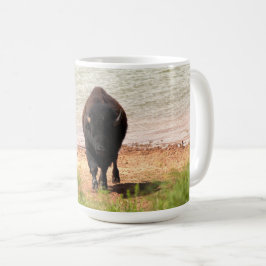 Bison Vid Vatten Kaffemugg