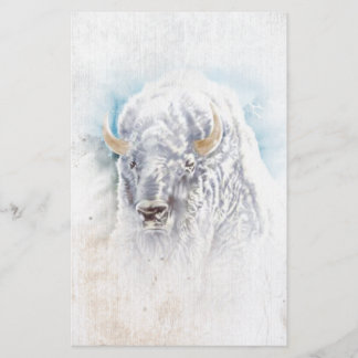 Bison Vignette Native American Stationery Brevpapper