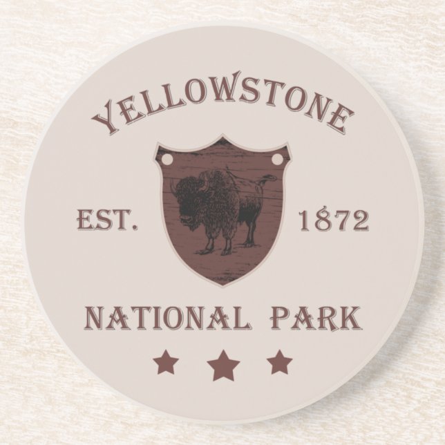 Bison Yellowstone National Park Underlägg (Framsidan)