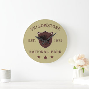 Bison Yellowstone Nationalpark Stor Klocka