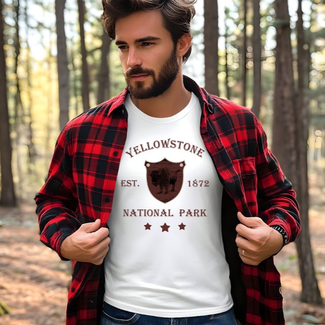 Bison Yellowstone Nationalpark T Shirt (Skapare uppladdad)