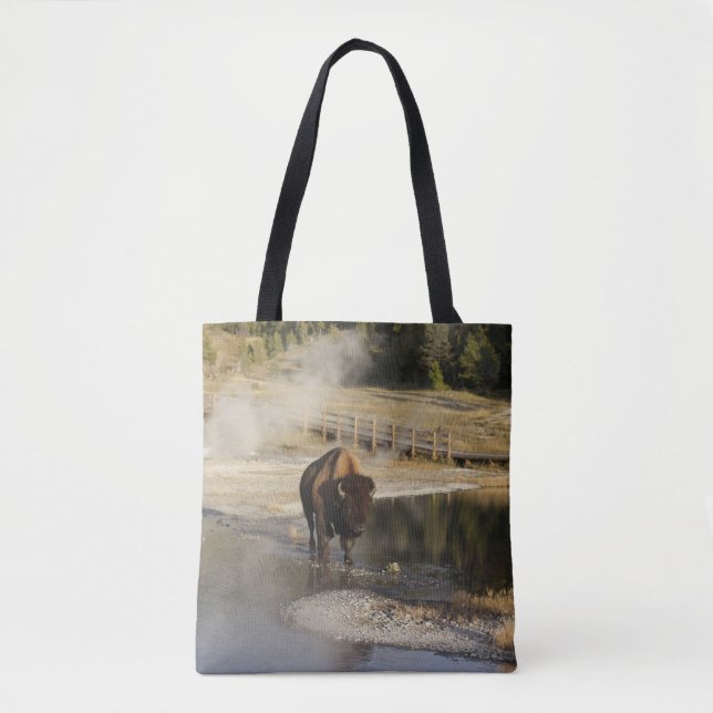 Bison Yellowstone Nature | Fotografi av vilda djur Tygkasse (Framsida)