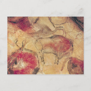 Bisoner, från grottorna i Altamira, c.15000 BC Vykort