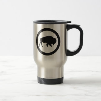 Bisonfjärd 15 uns rostfritt ståltravel mug resemugg