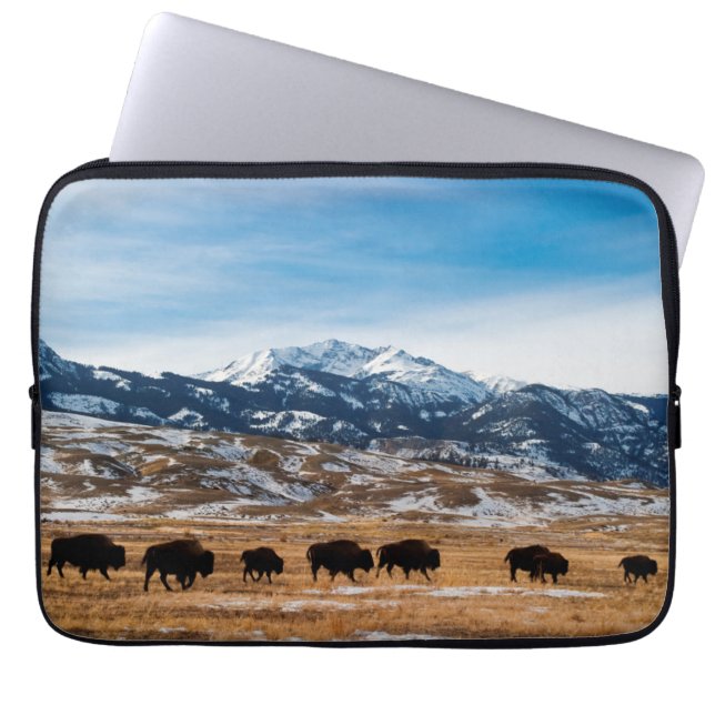 Bisonflyttning Laptop Fodral (Framsidan)