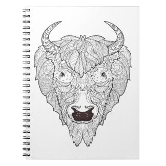 Bisonhuvudklotter Anteckningsbok