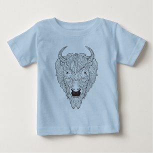 Bisonhuvudklotter Tee Shirt