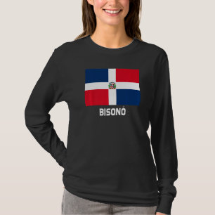 Bisonó Dominikanska republiken Flagga Emblem Escud T Shirt