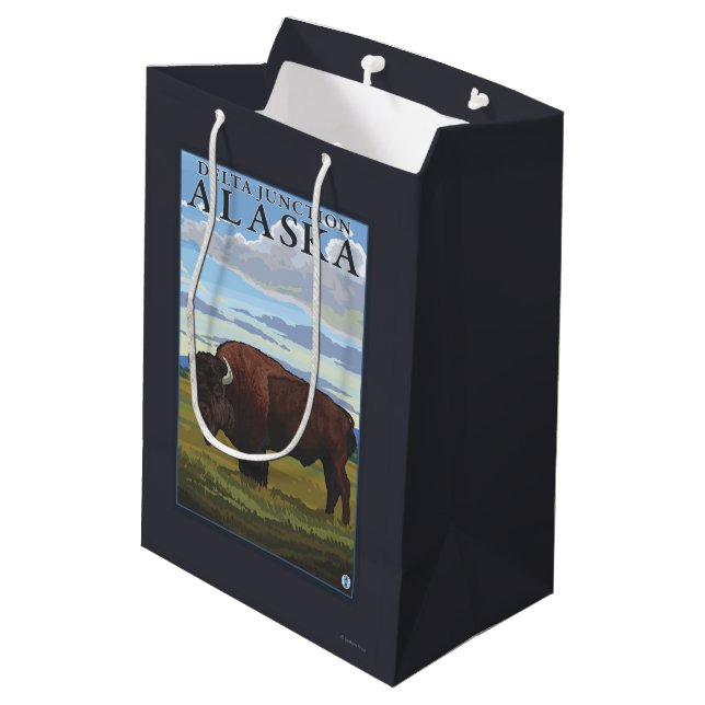 Bisonplats - deltaföreningspunkt, Alaska (Baksidan Vinklad)