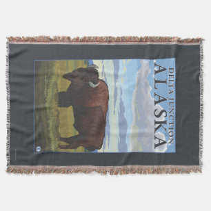 Bisonplats - deltaföreningspunkt, Alaska Filt