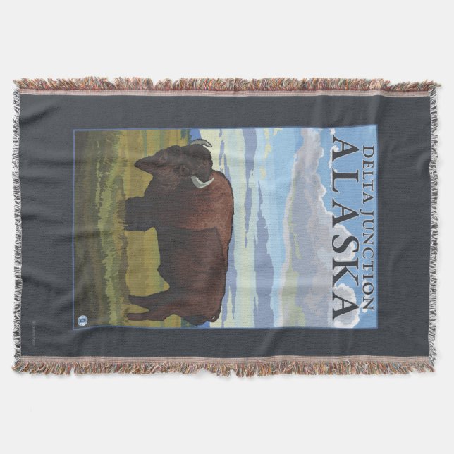 Bisonplats - deltaföreningspunkt, Alaska Filt (Framsidan)