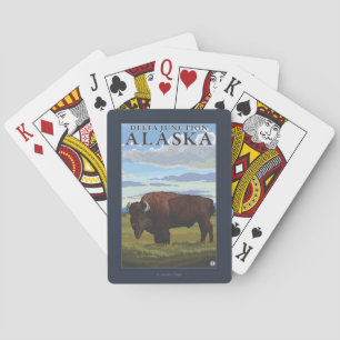 Bisonplats - deltaföreningspunkt, Alaska Kortlek