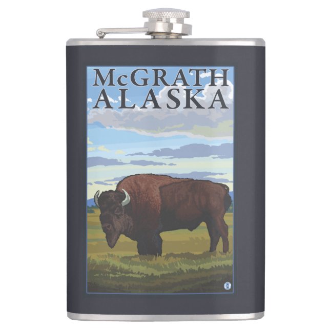 Bisonplats - McGrath, Alaska Fickplunta (Framsidan)