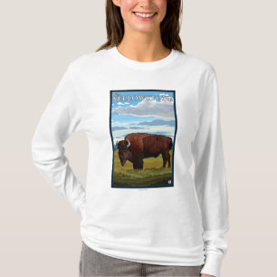 Bisonplats - västra Yellowstone, Montana T Shirt