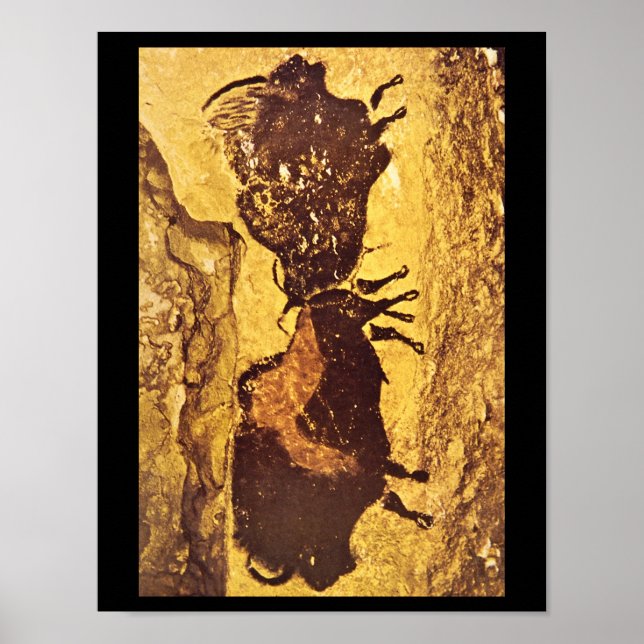 Bisons', Lascaux, Dordogne_Art of Antiquity Poster (Framsidan)